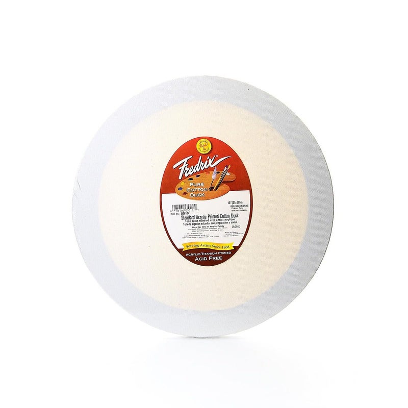 Fredrix 5510 Stretched Canvas, 10-Inch Round